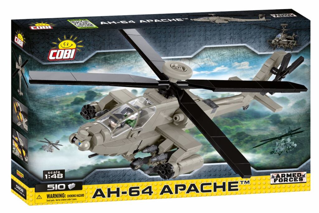 Cobi 5808 - Boeing Apache AH-64 Helikopter - Produktbild Karton vorne