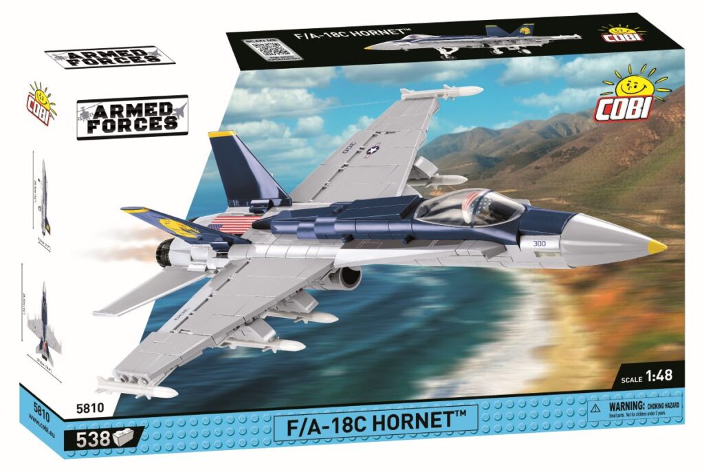 Cobi 5810 - Boeing Hornet F/A-18C Armed Forces - Produktbild Karton vorne
