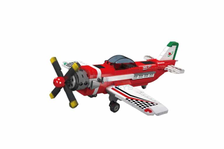 Mould King 24056 - Rennflugzeug - Produktbild seitlich vorne links