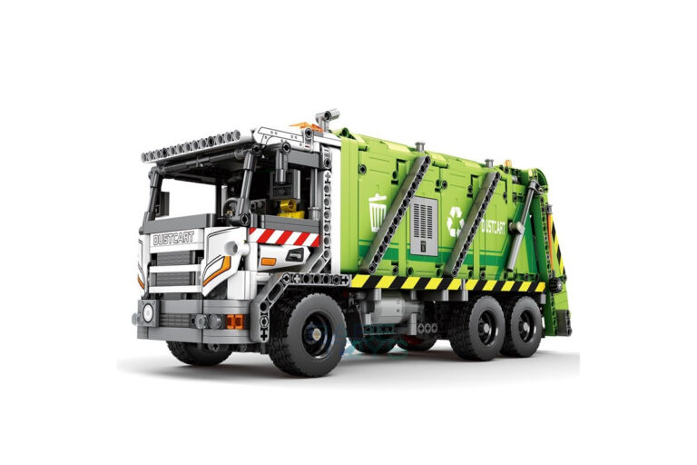 Reobrix 22022 - Müllwagen - Produktbild vorne links