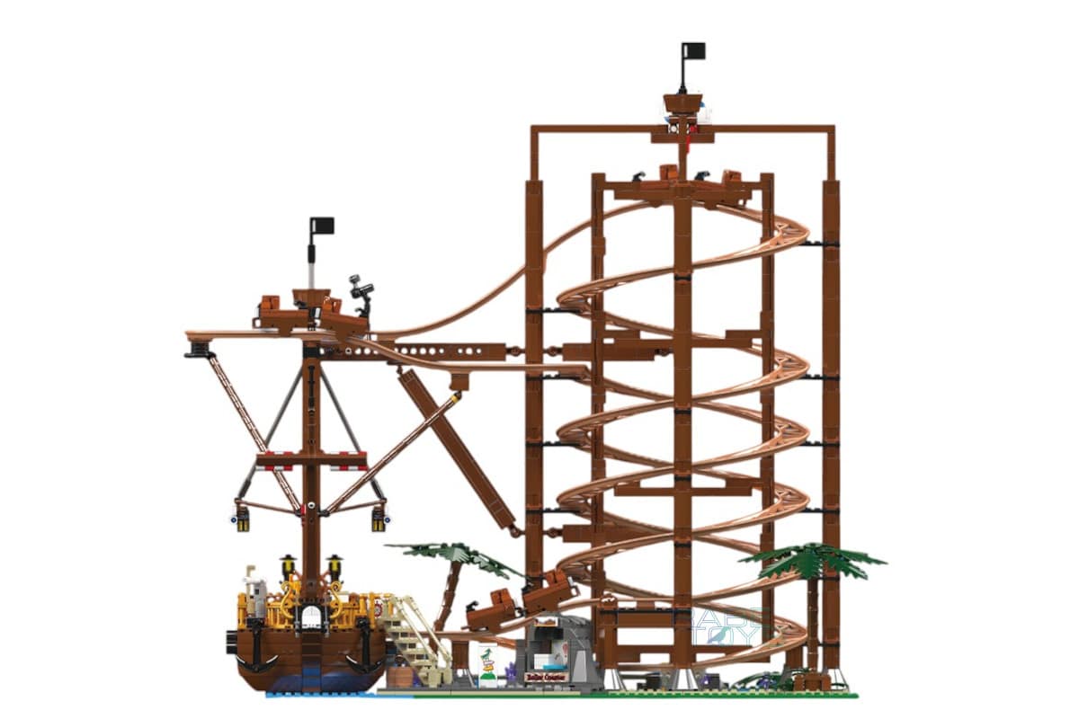 Mould King 11013 - Piratenland Achterbahn - Produktbild vorne