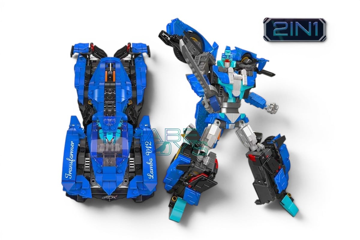 Mould King 10061 - Lambo V12 Roboter - Produktbild 2in1 Auto Roboter